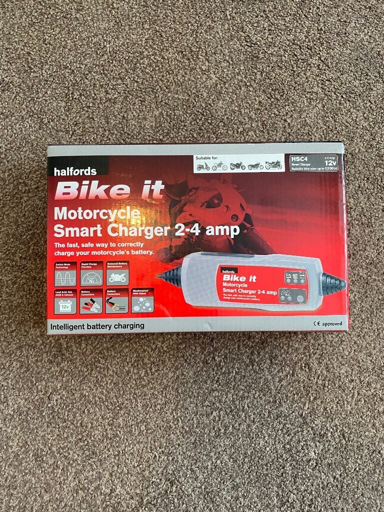 Halfords Motorbike Battery Smart 